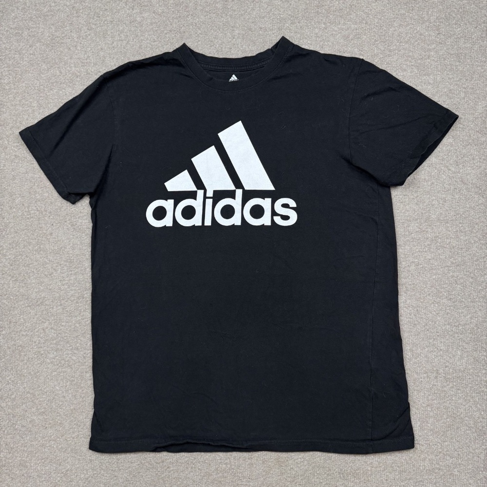 Adidas Men's Shirt Size XL Black Short Sleeve Crew Neck Golf Run Fitness
